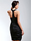  Sheath/Column Straps Short/Mini Taffeta Cocktail Dress