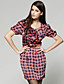 TS Swallow Grid Sheath Dress