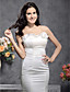  Trumpet/Mermaid Sweetheart Court Train Satin Wedding Dress