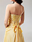  A-line Strapless Floor-length Satin Taffeta Prom/Evening Dress
