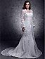  Long Sleeves Lace With Button Bridal Jacket/ Wedding Wrap