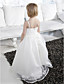  Ball Gown Spaghetti Straps Floor-length Organza Over Satin Flower Girl Dress With A Wrap