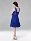  Chiffon A-line V-neck Short/ Mini Cocktail Dress inspired by Nina Dobrev