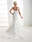  Trumpet/Mermaid Strapless Court Train Satin Wedding Dress
