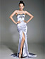  Stretch Satin Sheath/Column Sweetheart Sweep/Brush Train Evening Dress Inspired By Blake Lively