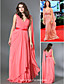  Chiffon Sheath/Column V-neck Floor-length Evening Dress inspired by Rebecca Hall Violante Placido