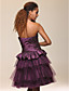 Ball Gown Sweetheart Knee-length Taffeta Cocktail Dress