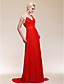  Chiffon A-line Spaghetti Straps Sweep/ Brush Train Evening Dress inspired by Selena Gomez