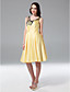  Dianna Agron A-line Off-the-shoulder Knee-length Satin Cocktail Dress
