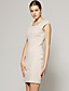  ts nudo piazza scollatura bodycon vestito