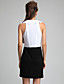  Women's Cotton Sleeveless V Neck Dress