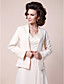  A-line V-neck Sweep/Brush Train Chiffon Mother of the Bride Dress With A Wrap