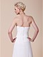  Sheath/Column Floor-length Chiffon Wedding Dress With Beaded Appliques