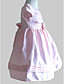  A-line Jewel Knee-length Satin Cotton With Bow Flower Girl Dress