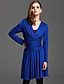  ts croisé knitteddress plissée conception ceinture