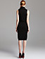  ts vintage style cashmere turtle nek schede jurk
