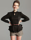  TS Chiffon Ruffle Blouse Shirt (2 colors)