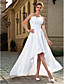  a-Linie trägerlosen asymmetrische Taft-Brautkleid