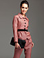  TS Velvet Embellishment Button Down Pea Coat