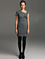  TS Vintage Style Asymmetrical Wool Blend Sheath Dress