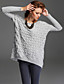  TS Beaded Loose Fit Sweater With Ribbed Sleeves