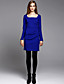  ts tricot robe encolure carrée bodycon