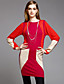  TS Geometric Knit Long Sweater Dress