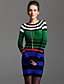  TS Color-block Knit Sweater Dress