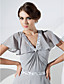  A-line V-neck Sweep/Brush Train Chiffon Evening Dress
