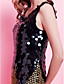  Sheath/ Column Scoop Short/ Mini Sequined Cocktail Dress