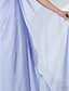  A-line One Shoulder Floor-length Chiffon Evening Dress