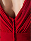  Sheath/Column Cowl Sweep/Brush Train Chiffon Evening Dress