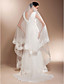  Beautiful One-tier Cathedral Wedding Veils With Lace Applique Edge