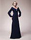  Trumpet/Mermaid V-neck Floor-length Chiffon Mother of the Bride Dress