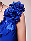  A-line One Shoulder Sweep/Brush Train Chiffon Mother of the Bride Dress