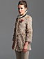  TS Wave Design Rabbit Fur Coat