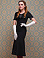  TS VINTAGE Feminine Fishtail Over-Knee Dress