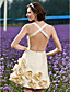  A-line Straps Short/Mini Taffeta Wedding Dress