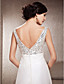  A-line Sweetheart Floor-length Sequined Satin Wedding Dress