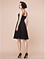  A-line Spaghetti Strap Knee-length Chiffon And Satin Mother Of The Bride Dress