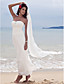  Sheath/ Column Sweetheart Ankle-length Chiffon Wedding Dress With A Wrap