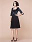  A-line Spaghetti Strap Knee-length Chiffon And Satin Mother Of The Bride Dress