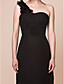  Sheath/Column One Shoulder Knee-length Chiffon Mother Of The Bride Dress