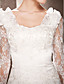  A-line Sweetheart Sweep/Brush Train Wedding Dress
