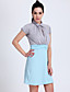  TS Contrast Colors Blouse Dress