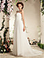  Sweetheart Neck Sweep/Brush Train Tulle Wedding Dress