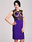  ts abstrakten Print Bleistift Kleid