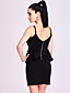  ts trendy ärmellose Rüschen Taillenkleid