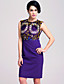  ts abstrakten Print Bleistift Kleid