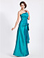  Trumpet/Mermaid Strapless Floor-length Taffeta Bridesmaid Dress